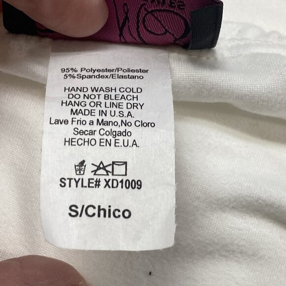 HOT MIAMI STYLES Women Wrap Top Size S White Sleeveless Feminine Classy 40-12 - Picture 10 of 10